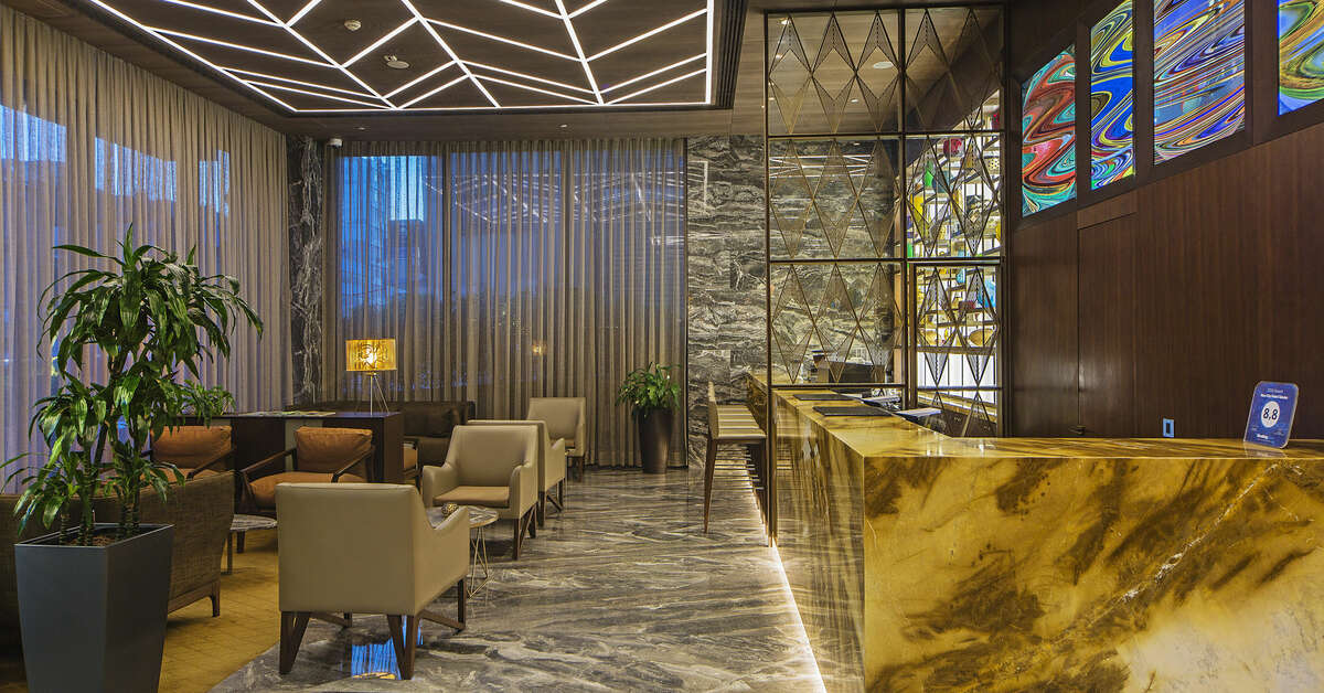 Een foto van het interieur van Naz City Hotel Taksim
