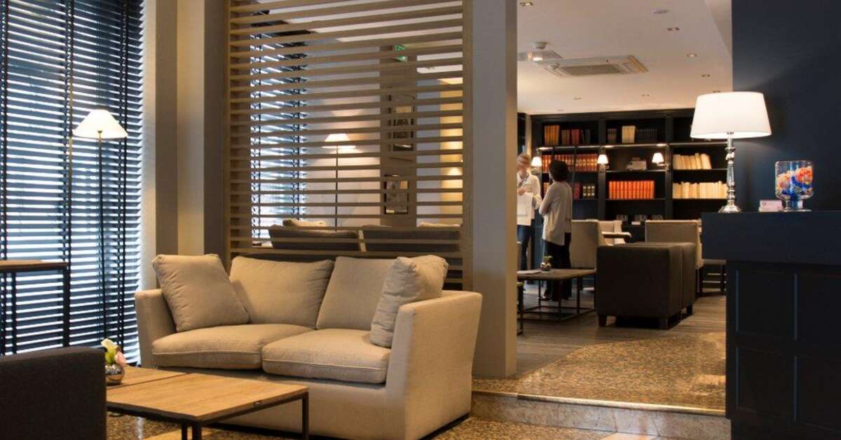 Een foto van het interieur van Hotel Albert 1er Paris