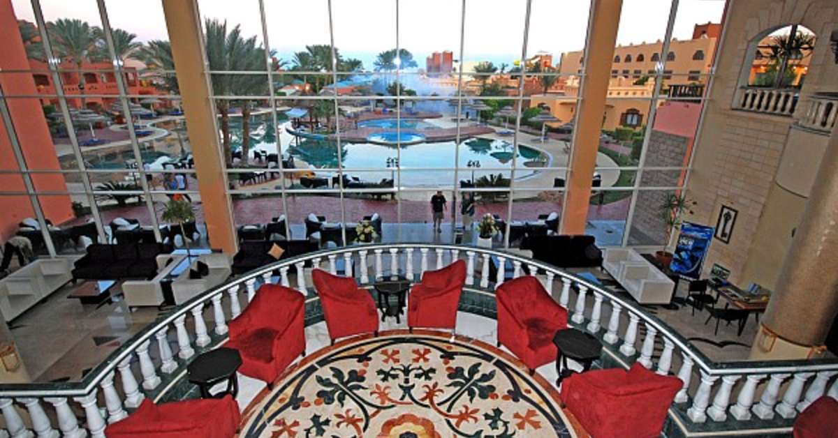 Een foto van het interieur van Hotel Nubian Island