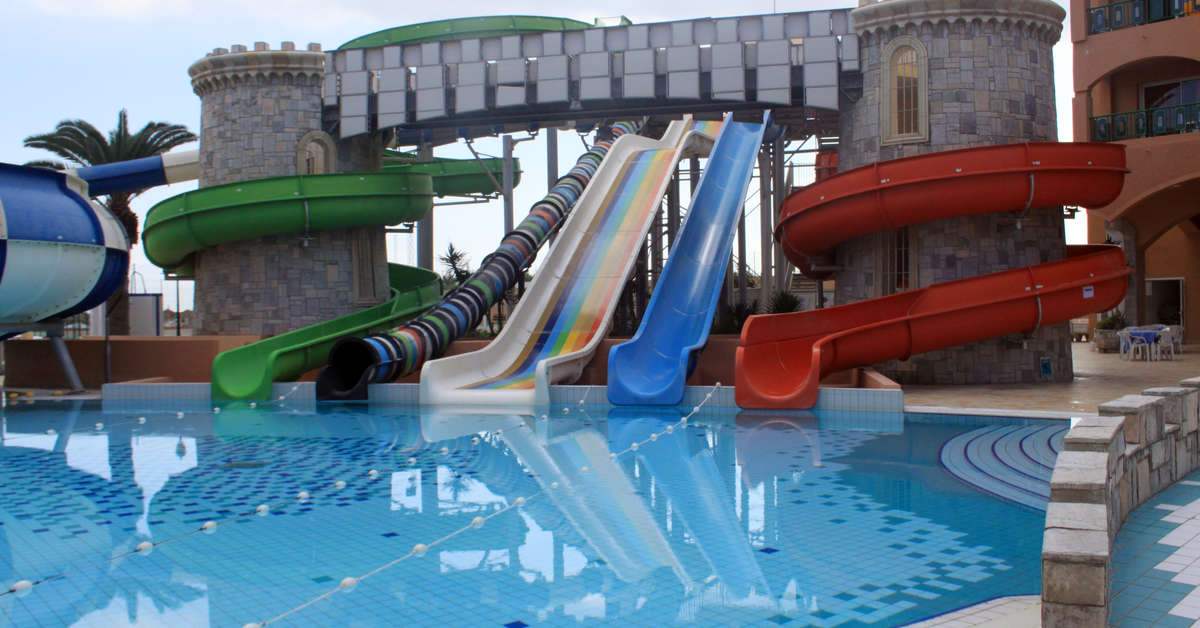 Ein Foto vom Pool im Hotel Marabout