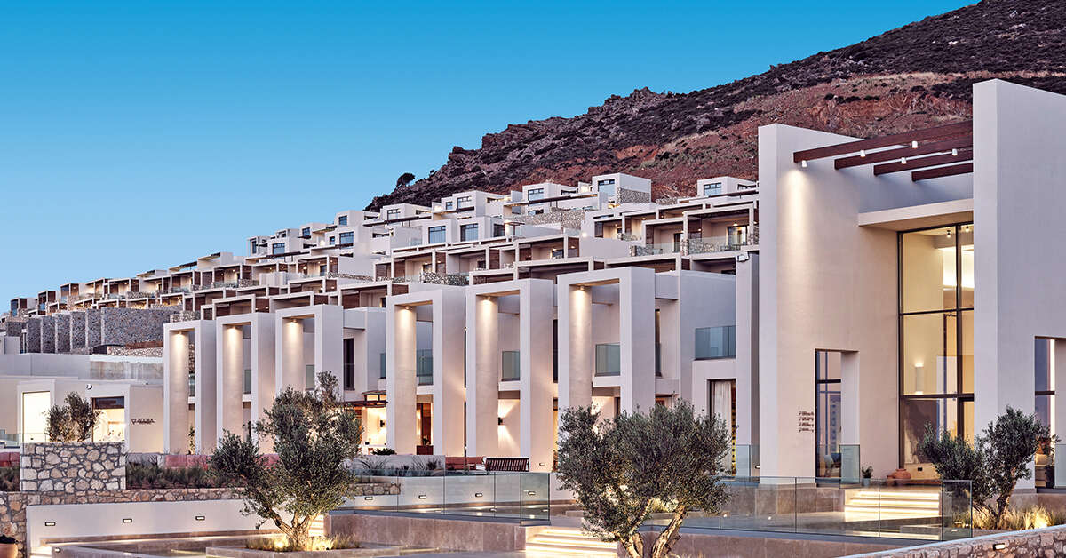 Een foto van de buitenkant van The Royal Senses Resort & Spa Crete