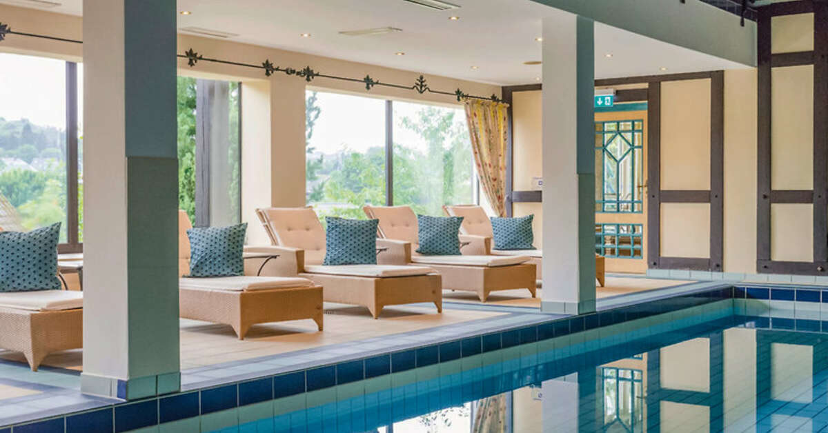 Een foto van het zwembad bij Romantik Landhotel Doerr