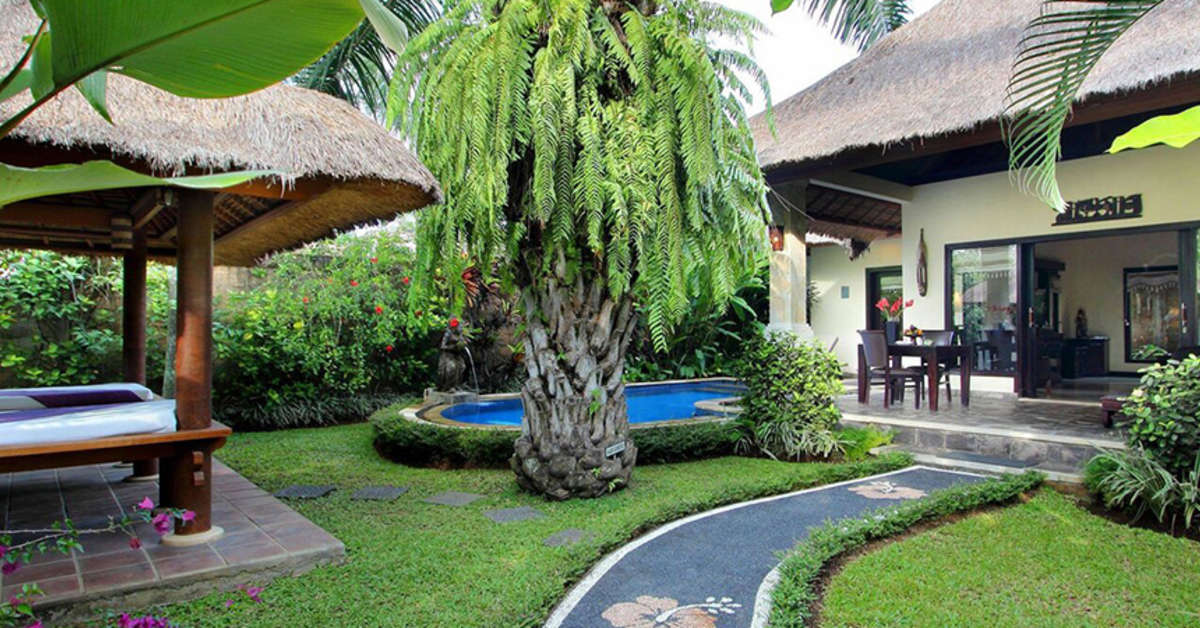 Een foto van het zwembad bij Furama Villas & Spa Ubud