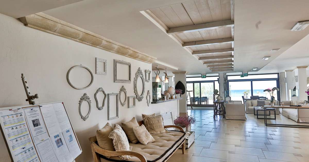 Een foto van het interieur van Canne Bianche Lifestyle & Spa
