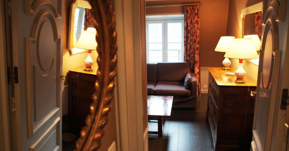 Een foto van het interieur van Hotel Le Lavoisier