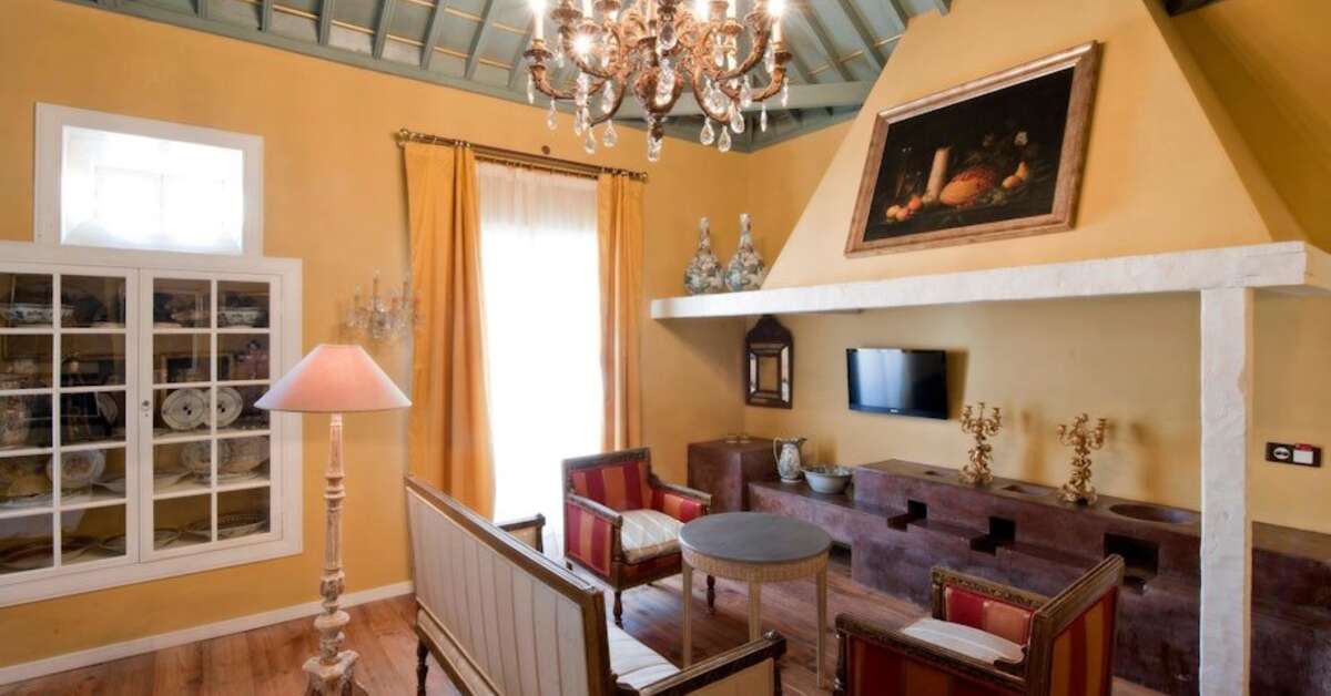 Een foto van het interieur van Hacienda De Abajo