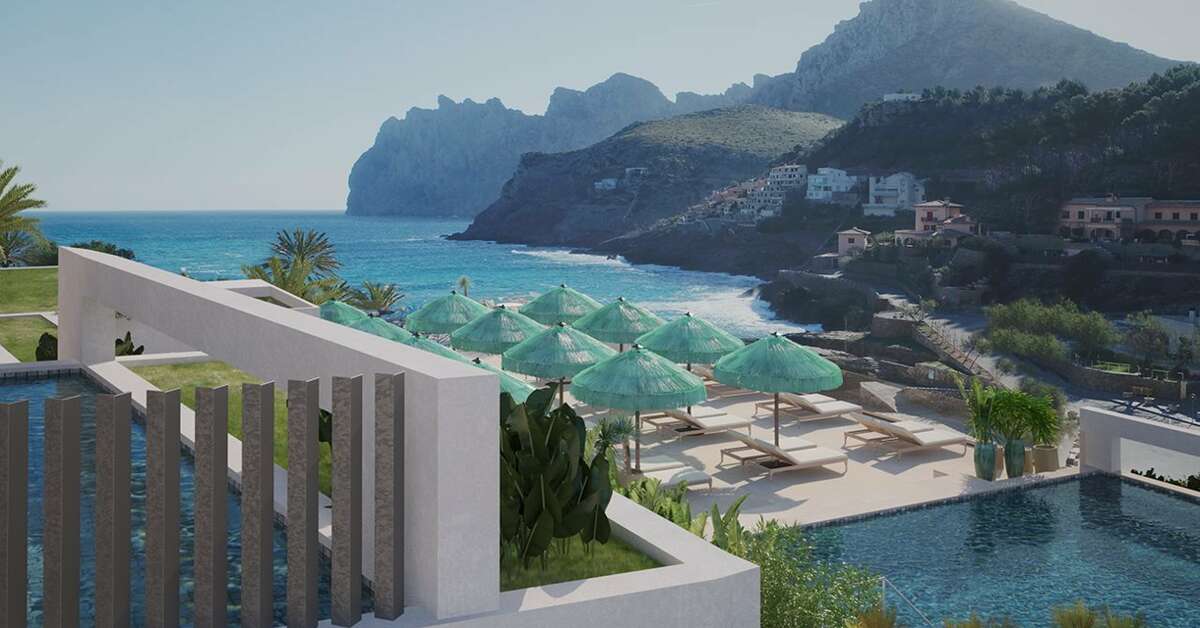 Ein Foto vom Pool im Hotel El Vicenc De La Mar