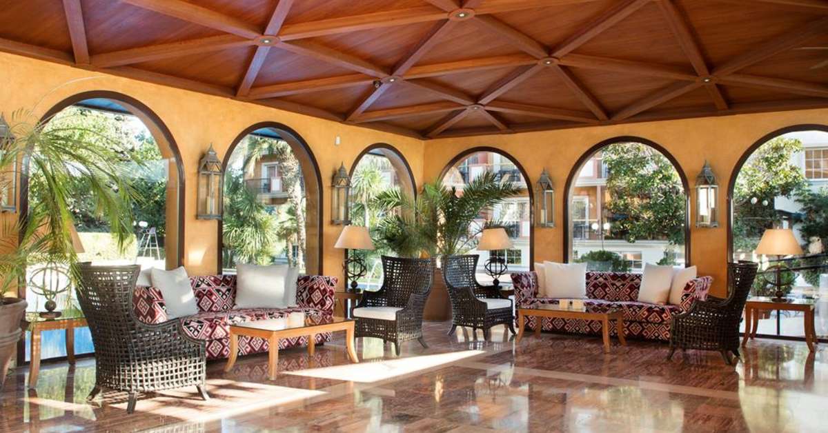 Een foto van het interieur van Lunas Resort Yoga & Spa