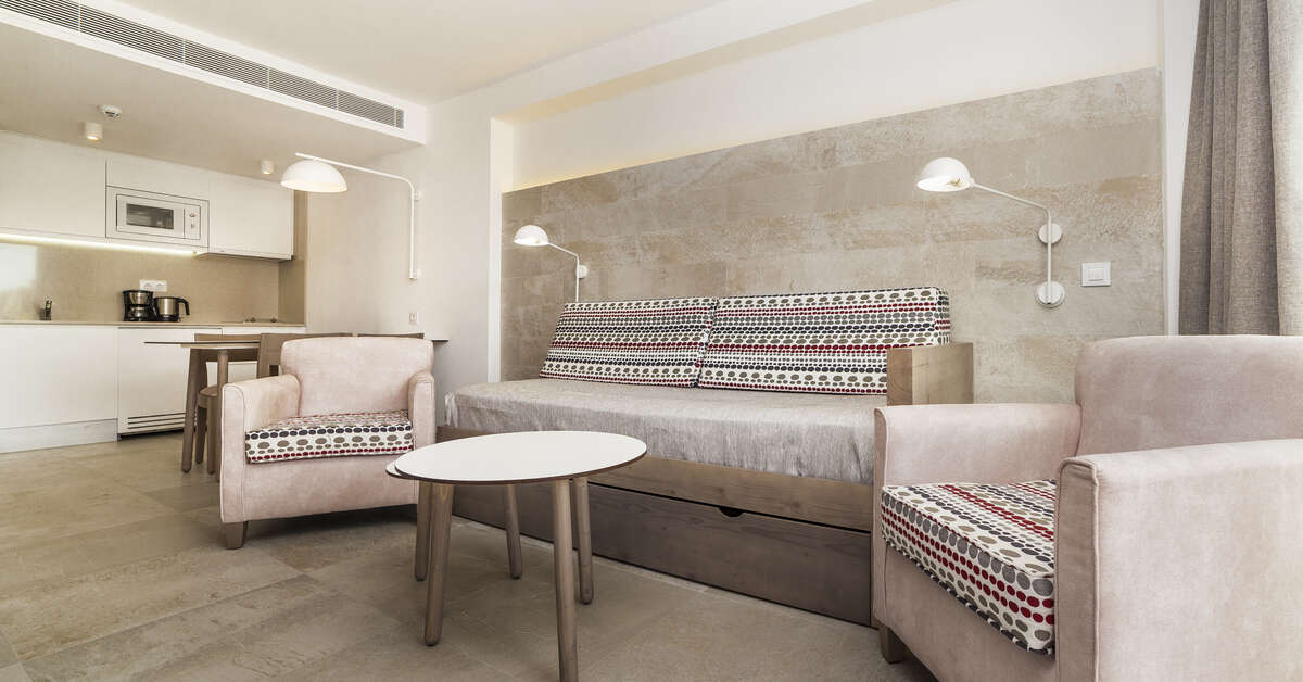 Een foto van het interieur van Hoposa Aparthotel Villaconcha