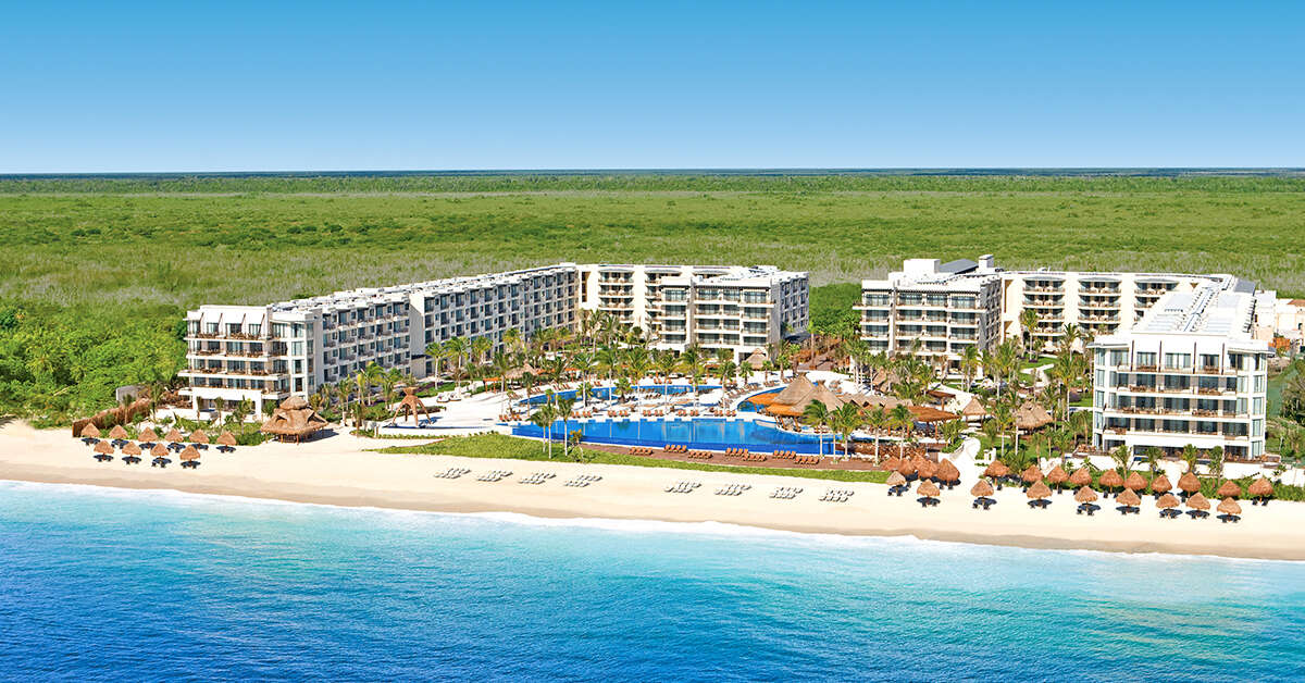 Ein Foto von der Außenansicht des Dreams Riviera Cancun Resort & Spa