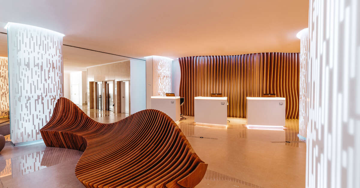 Een foto van het interieur van The Ibiza Twiins
