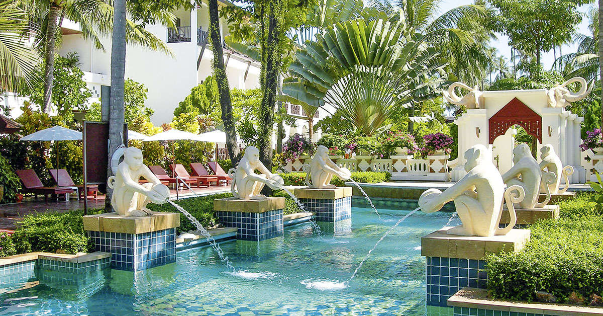 Een foto van het zwembad bij Melia Koh Samui
