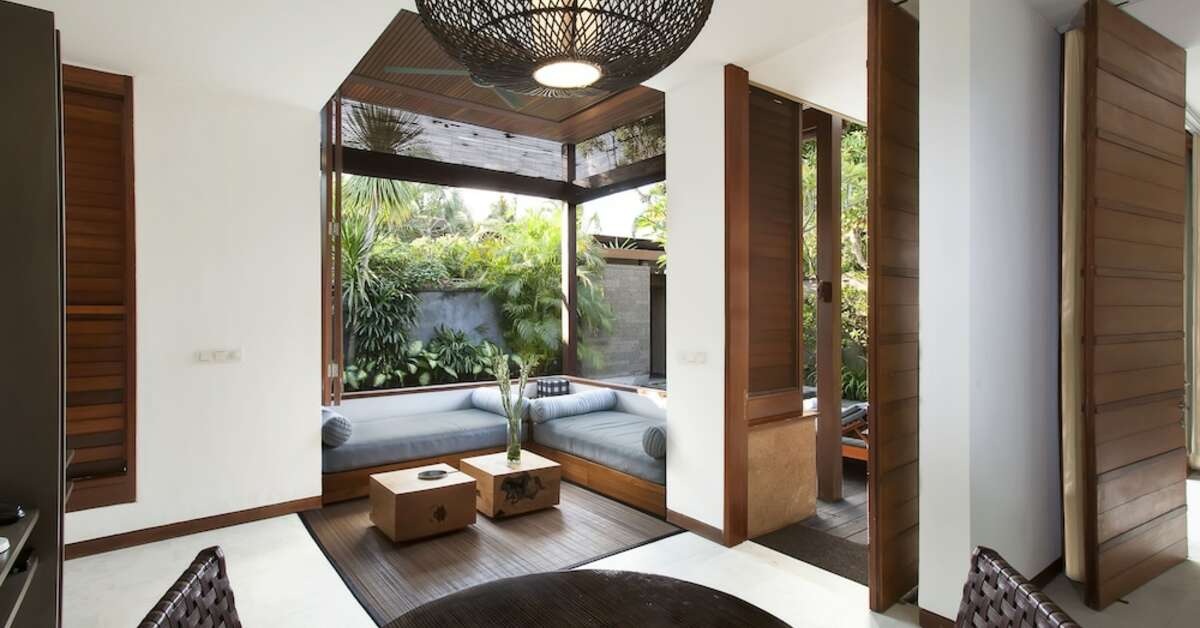 Een foto van het interieur van The Elysian Boutique Villa Resort