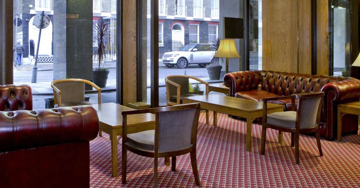 Een foto van het interieur van Hotel President