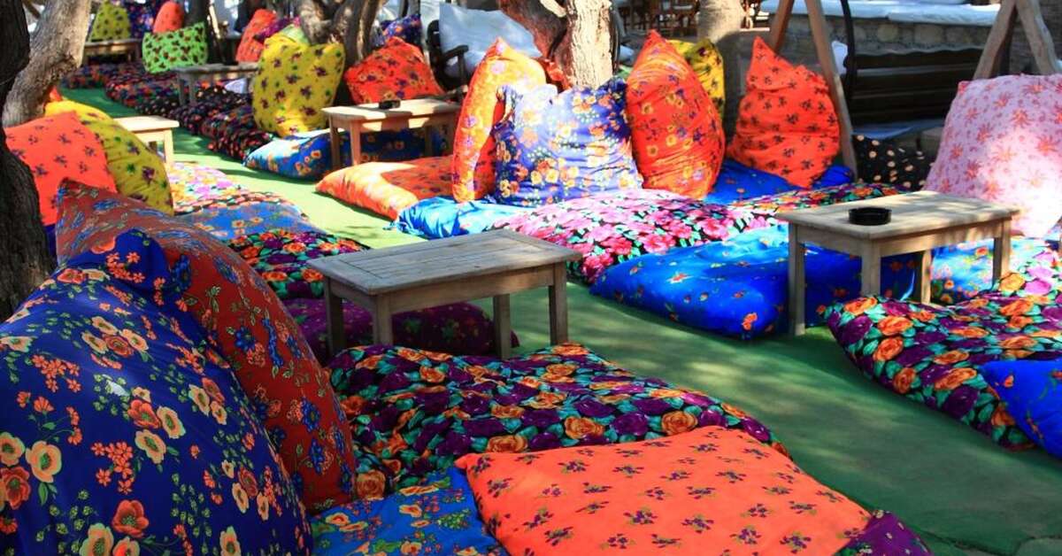 Een foto van het terras bij Okaliptüs Hotel