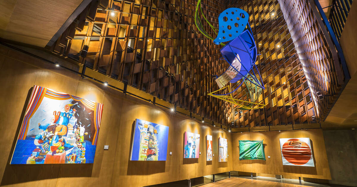Een foto van het interieur van Artotel Sanur