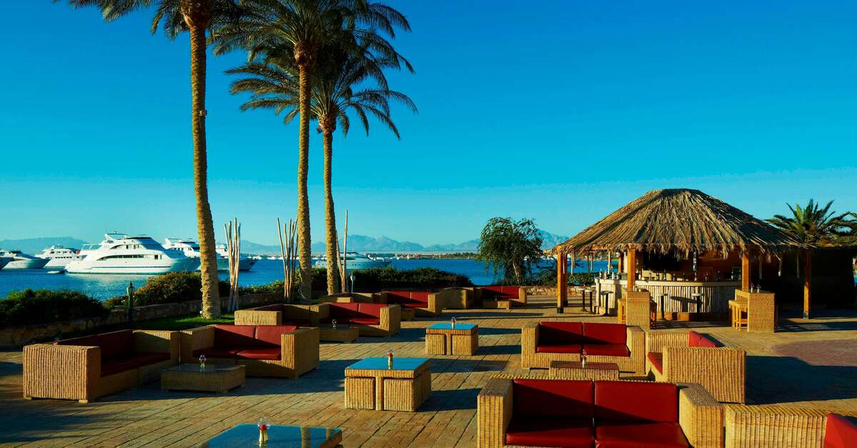 Een foto van het strand bij Hurghada Marriott Beach Resort