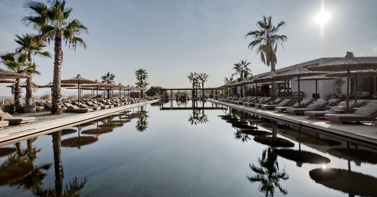 Ein Foto vom Pool im Domes Zeen Chania