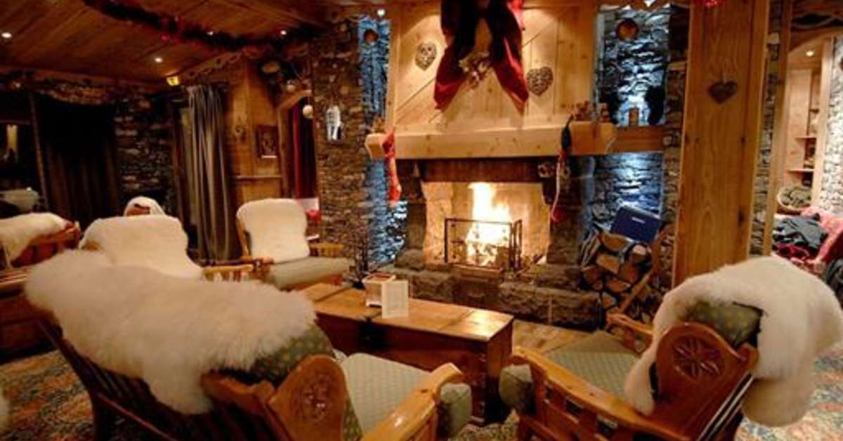 Een foto van het interieur van Hotel Le Sherpa