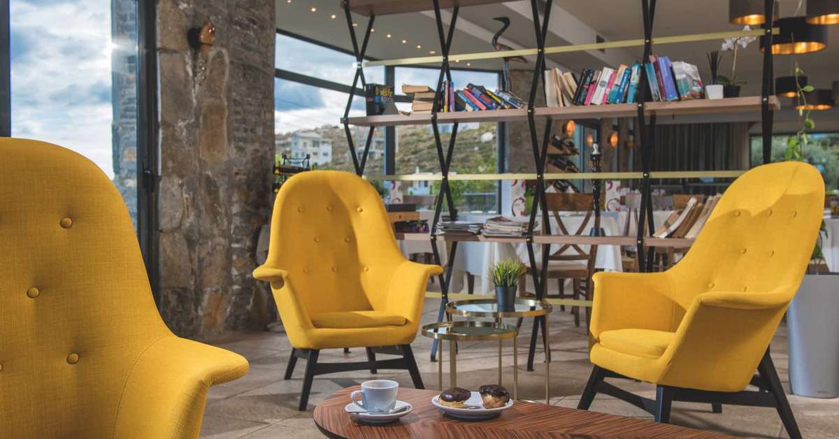 Een foto van het interieur van Happy Cretan Suites