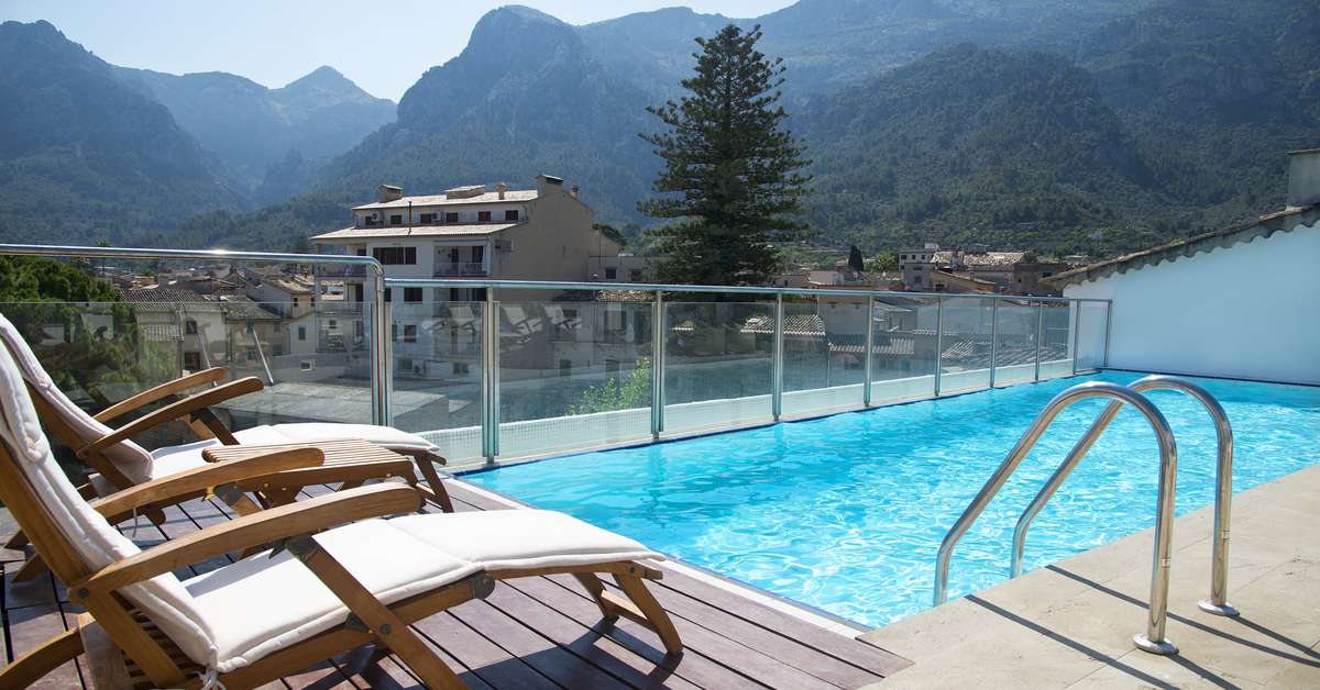 Een foto van een overzicht van Gran Hotel Soller
