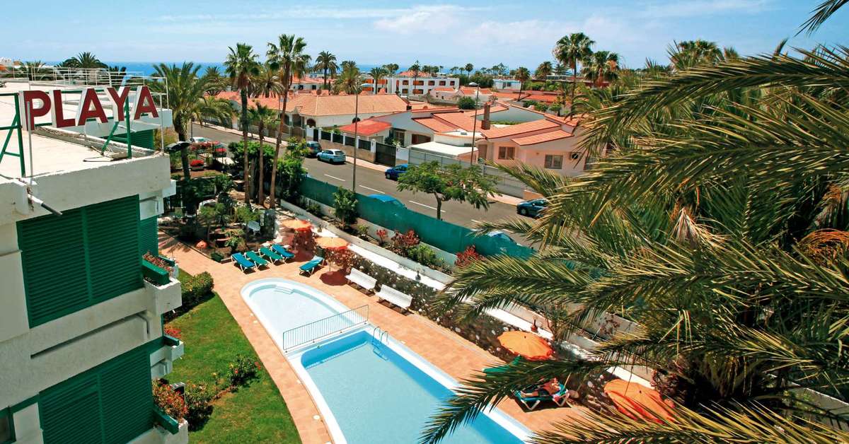 Een foto van het zwembad bij Appartementen Maba Playa