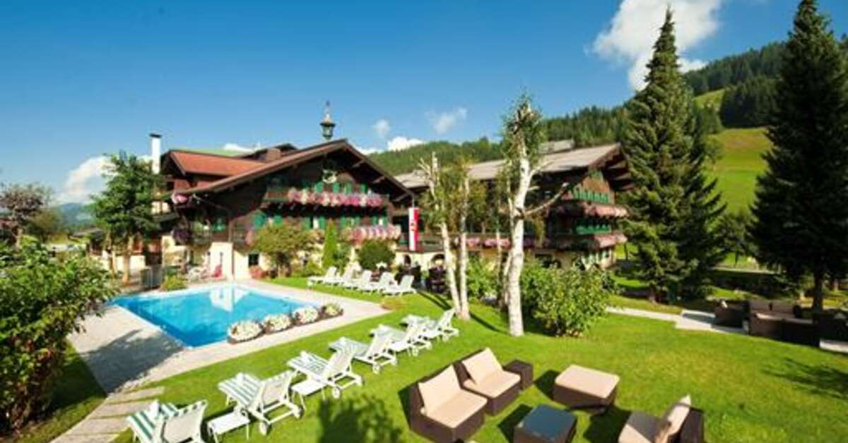 Een foto van het terras bij Hotel Unterhof