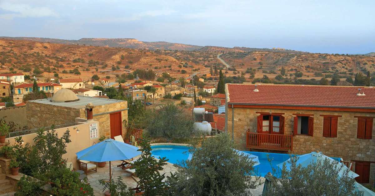 Ein Foto vom Pool im Filokypros Country Houses