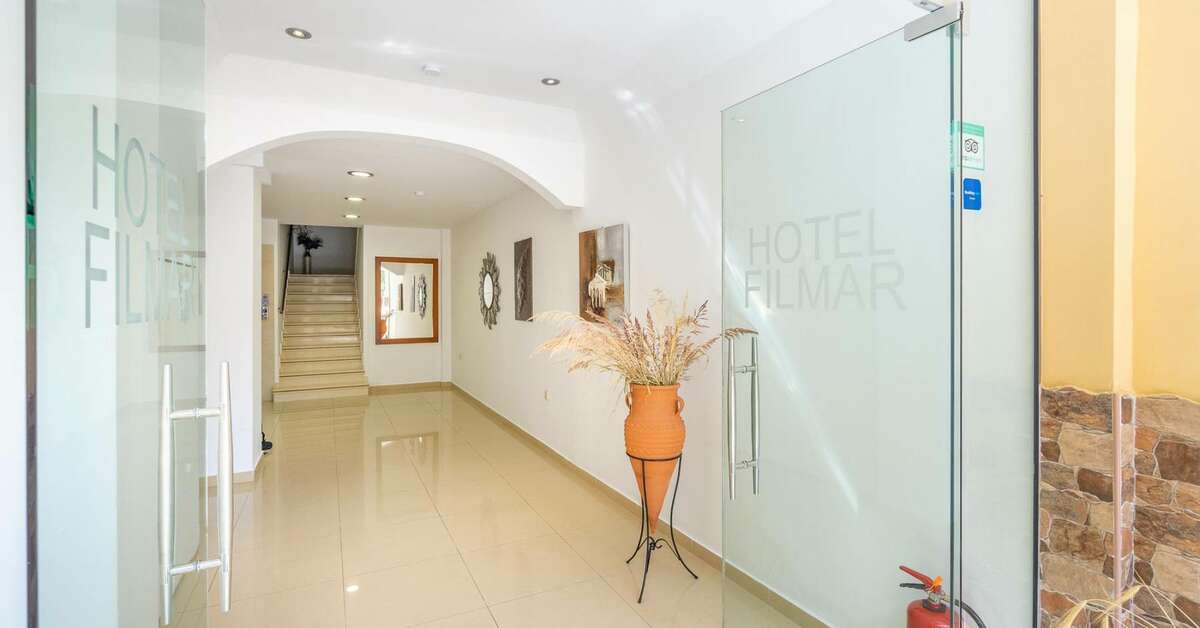 Een foto van het interieur van Filmar Hotel