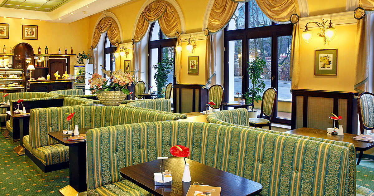 Een foto van het interieur van Danubius Health Spa Resort Nove Lazne