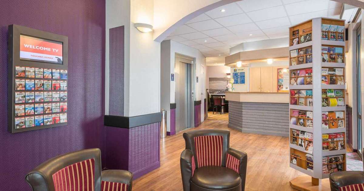 Een foto van het interieur van Hotel de Charonne