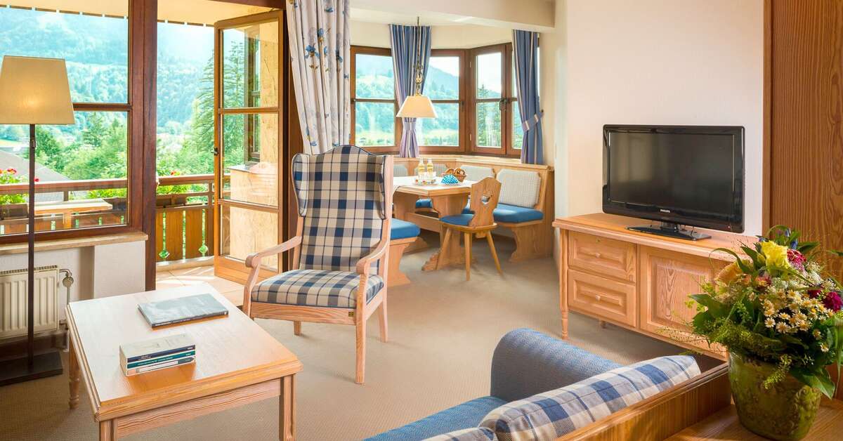 Een foto van het interieur van Sporthotel Garmisch-Partenkirchen