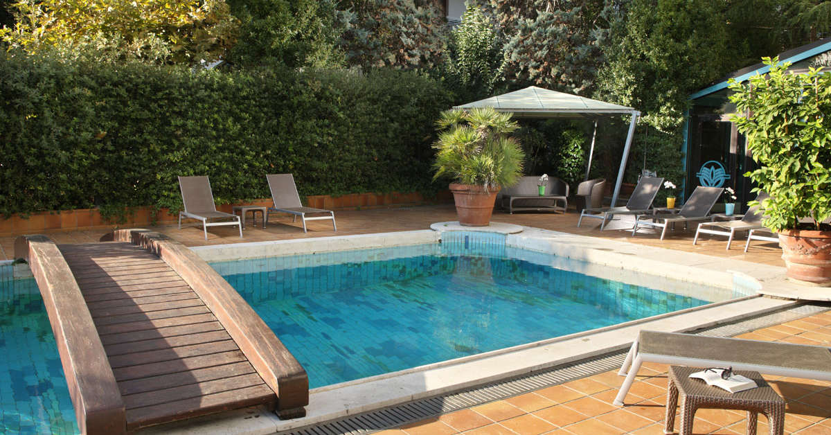 Ein Foto vom Pool im Grand Hotel Panoramic