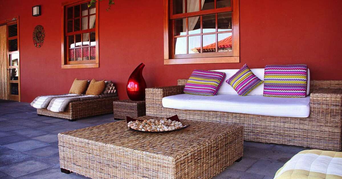 Een foto van het terras bij La Casona del Patio
