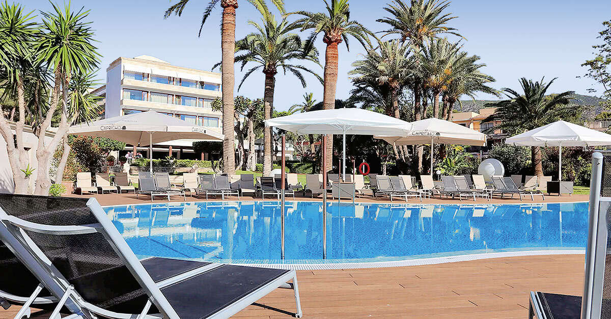 Een foto van het zwembad bij Hotel Son Caliu Spa Oasis