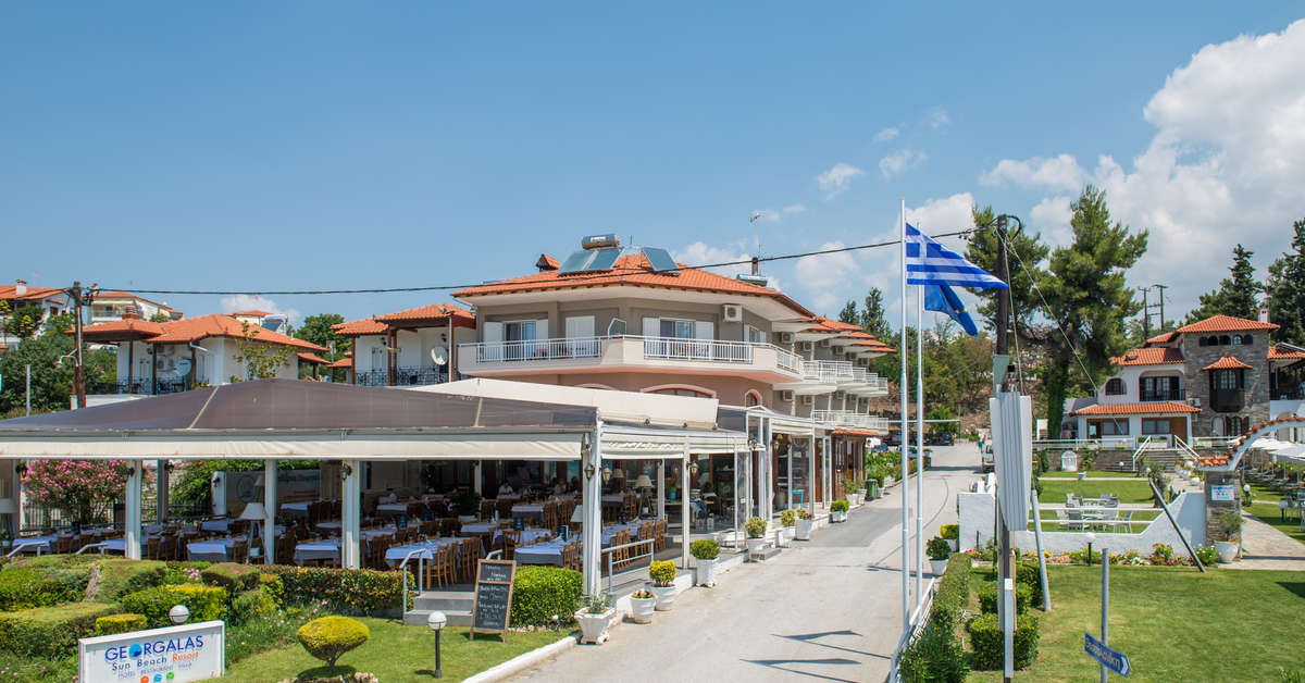 Een foto van de buitenkant van Georgalas Sun Beach Resort