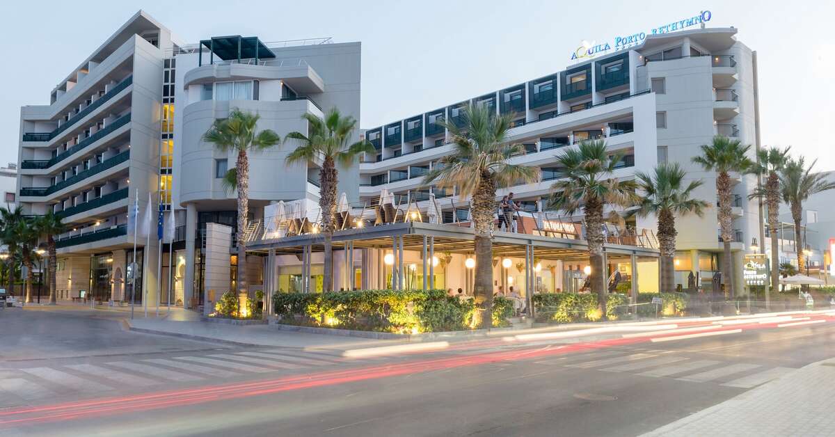 Een foto van de buitenkant van Aquila Porto Rethymnon