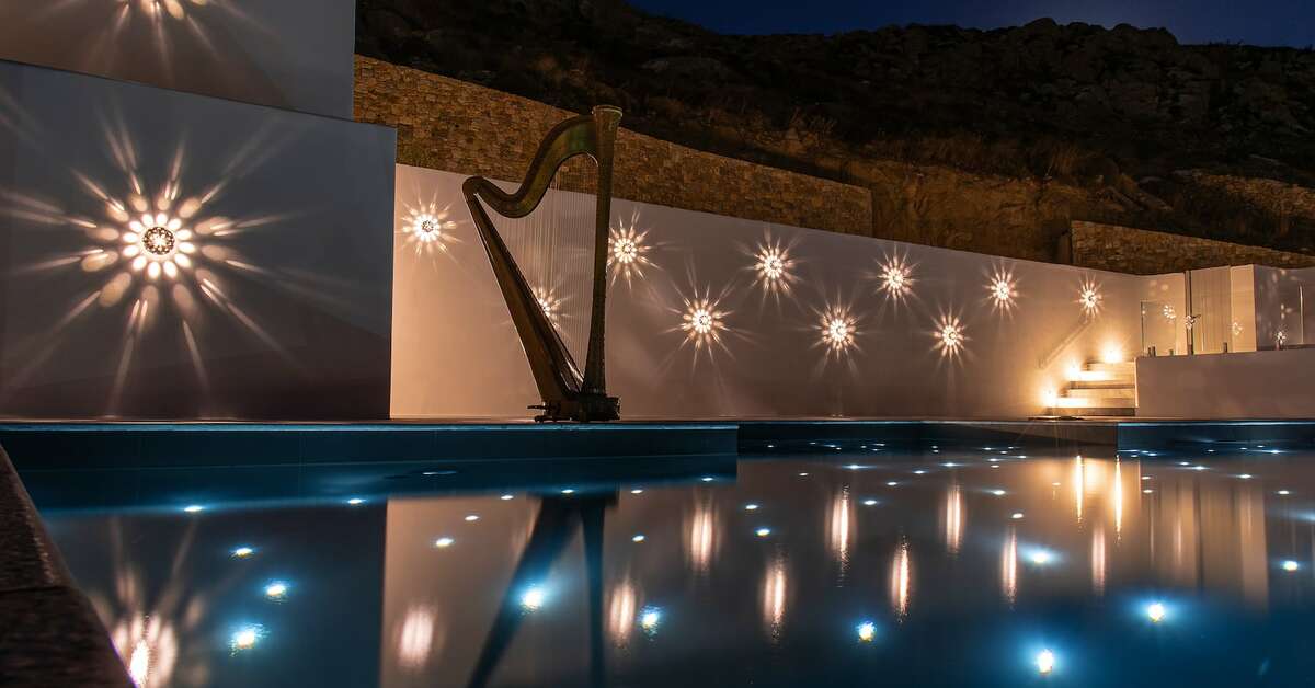 Een foto van het zwembad bij Mykonos Riviera Hotel & Spa