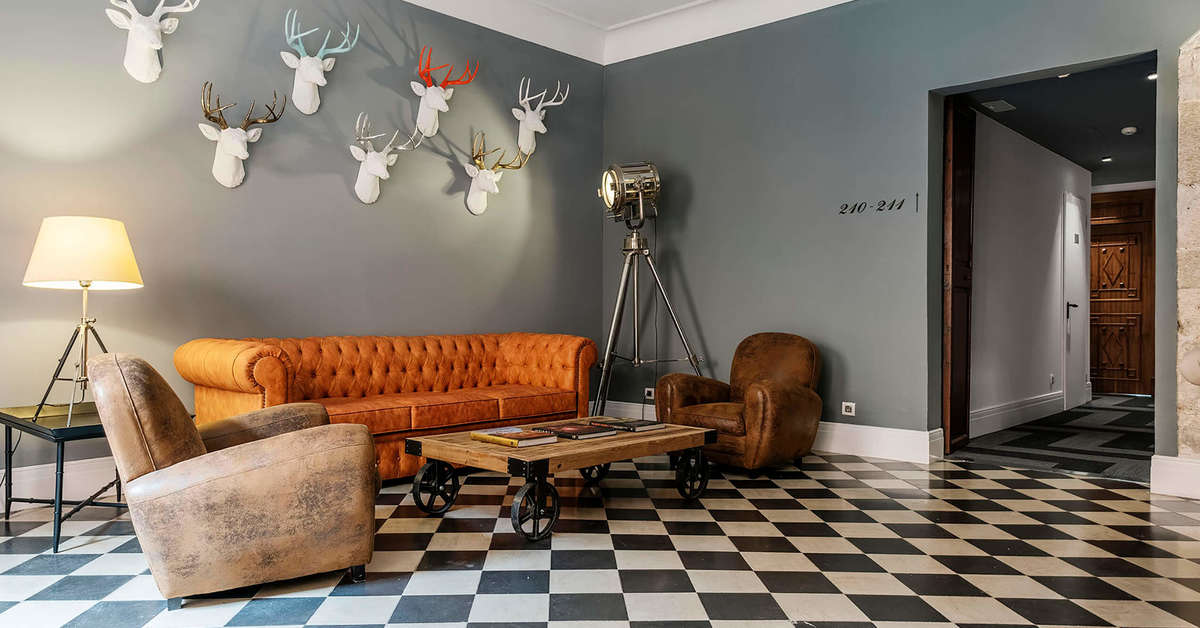Een foto van het interieur van Posada Terra Santa