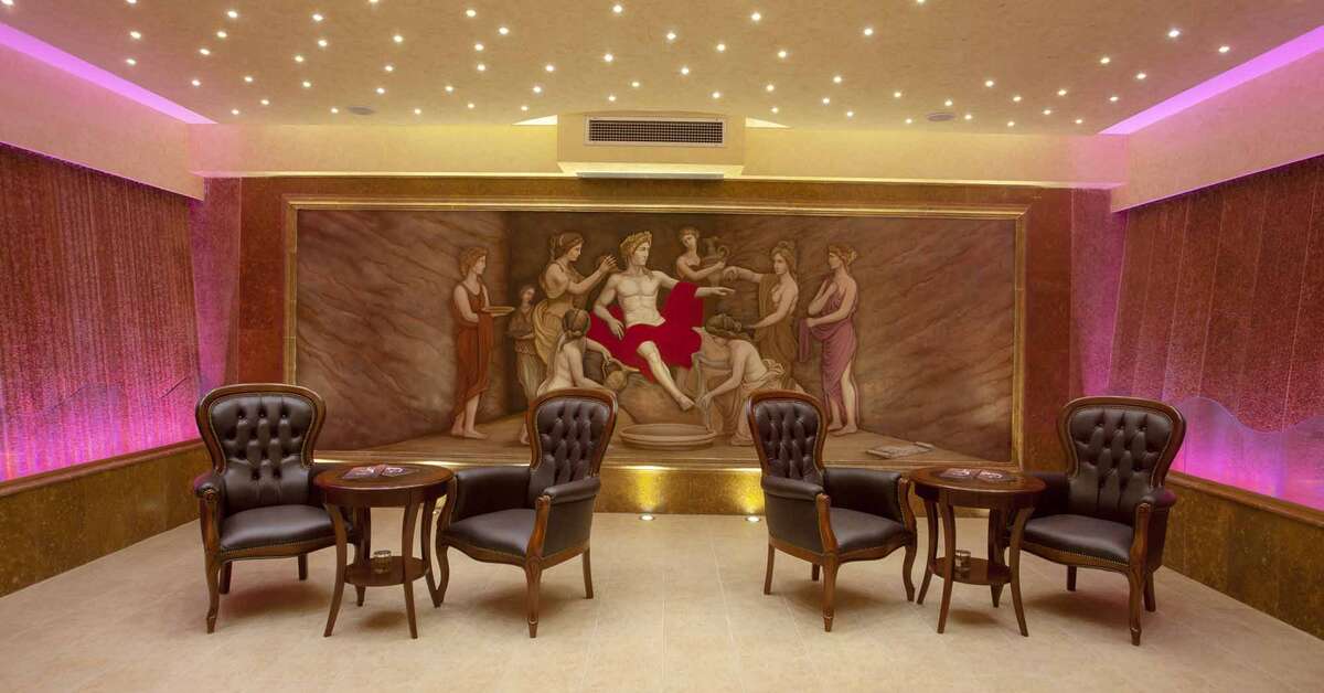Een foto van het interieur van Hotel Potidea Palace