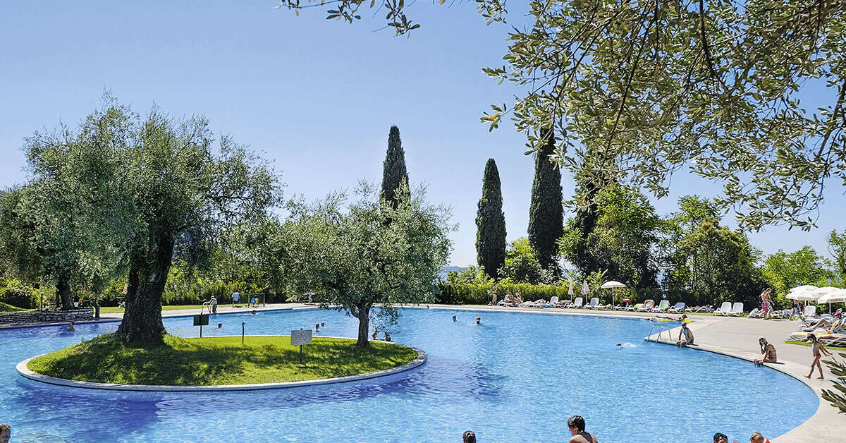 Ein Foto vom Pool im Hotel Marco Polo