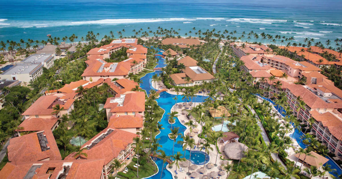 Ein Foto von der Außenansicht des Hotel Majestic Colonial Punta Cana