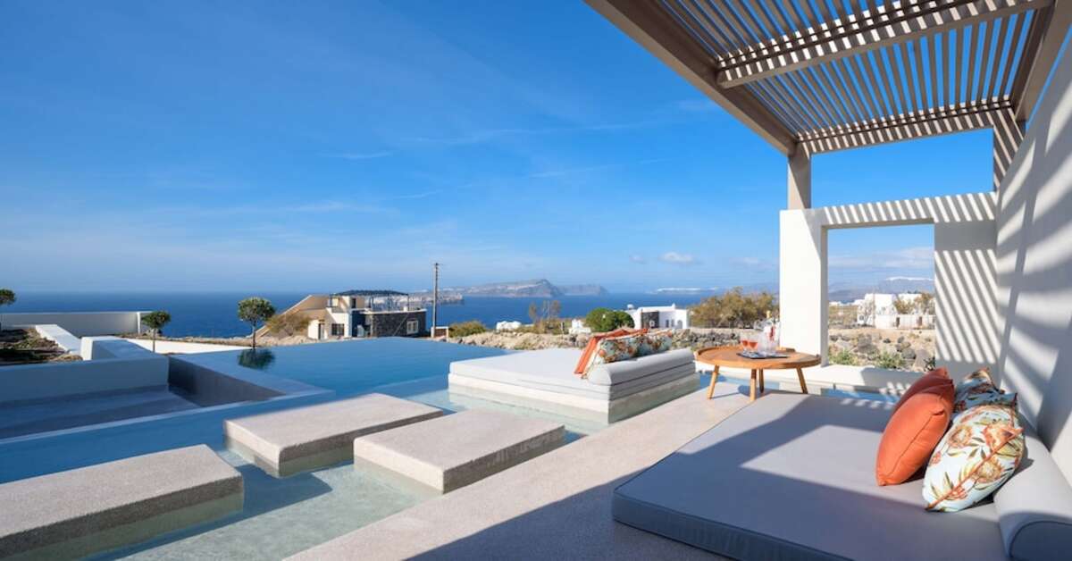 Ein Foto vom Pool im Potnia Theron Spa Suites