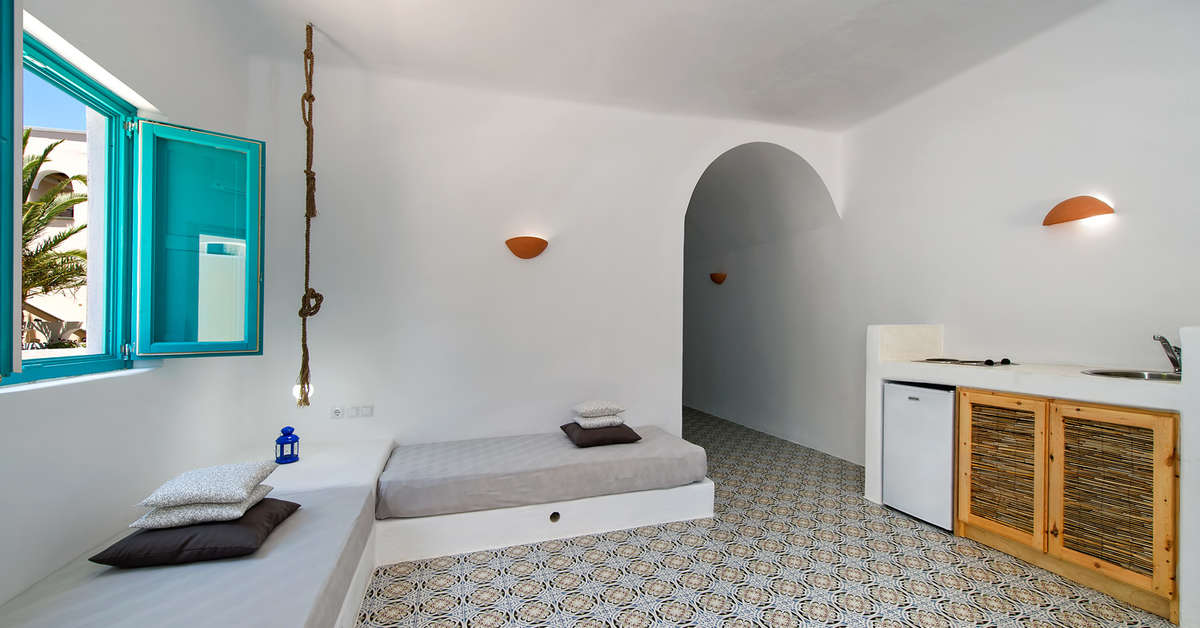 Een foto van het interieur van Appartementen Nissia