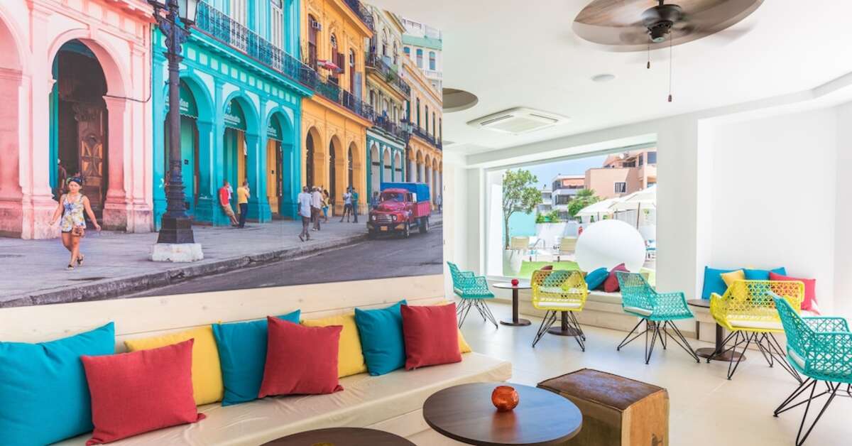 Een foto van het interieur van Plaza Santa Ponsa Boutique Hotel