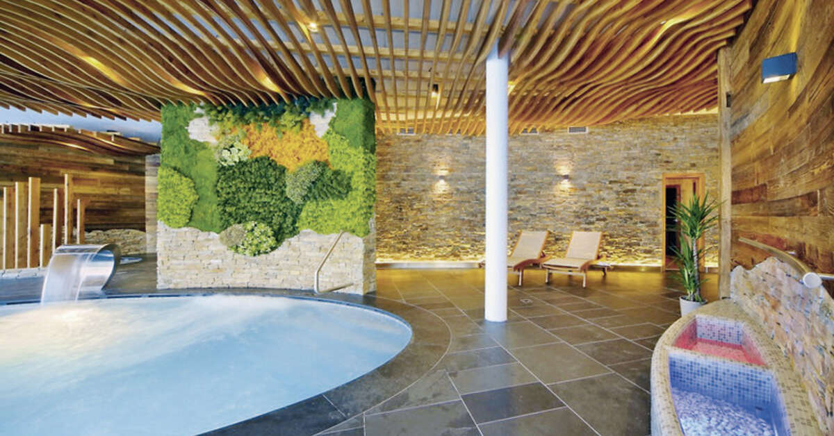 Een foto van het zwembad bij Hotel Olympie