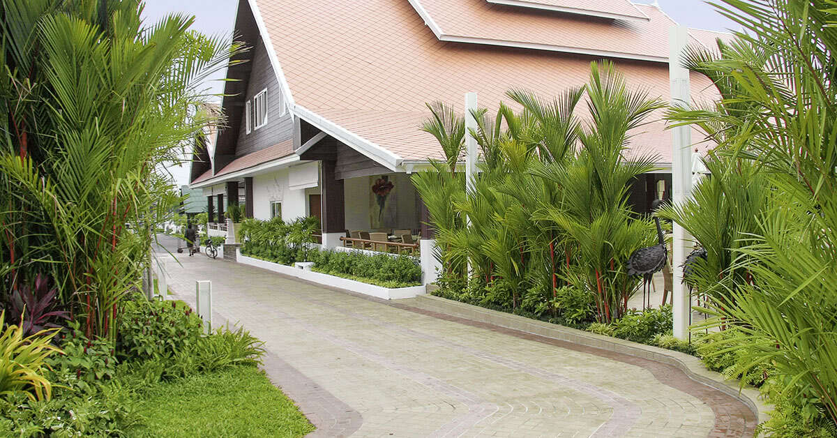 Ein Foto von der Außenansicht des Thai Garden Resort