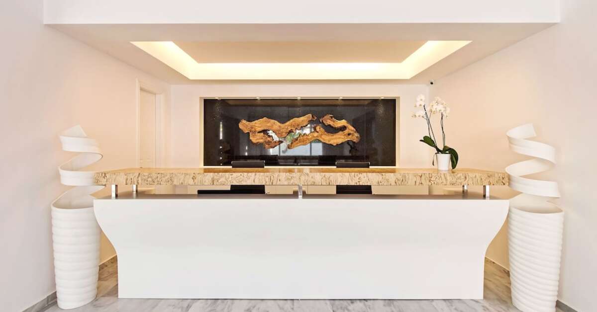 Een foto van het interieur van Cavo Bianco