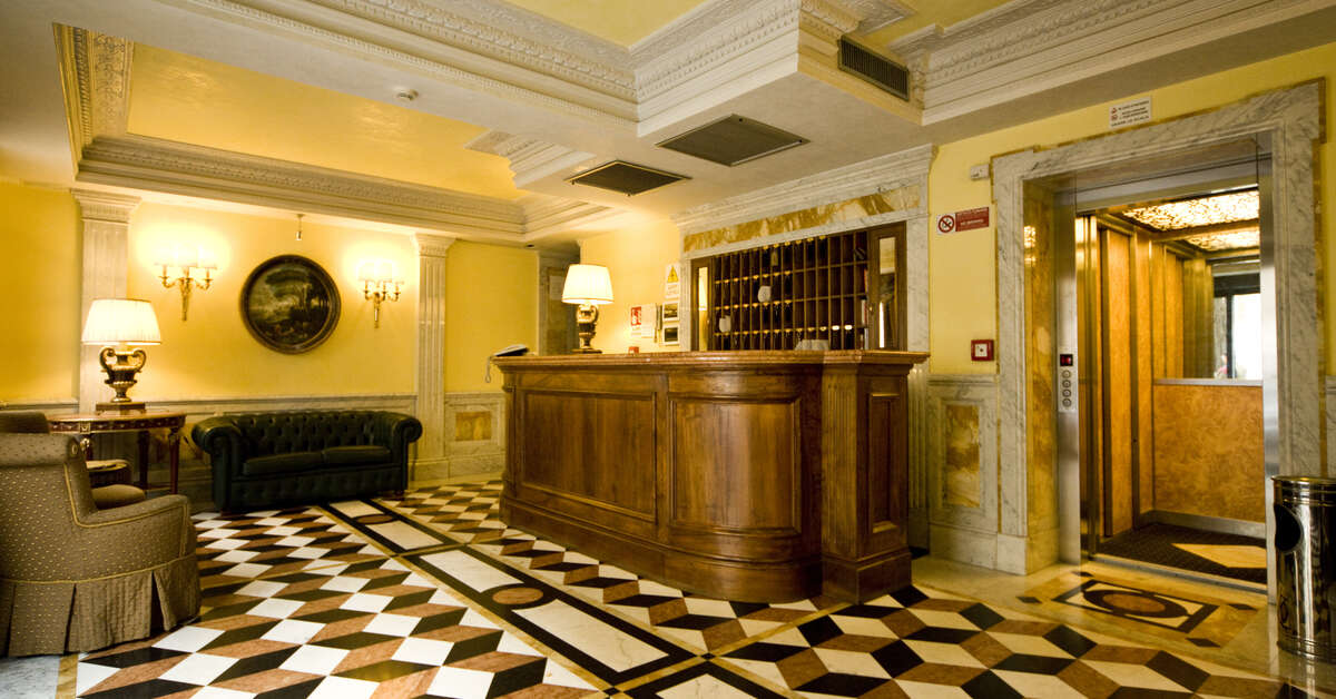 Ein Foto vom Innenbereich im Hotel Donatello Rome
