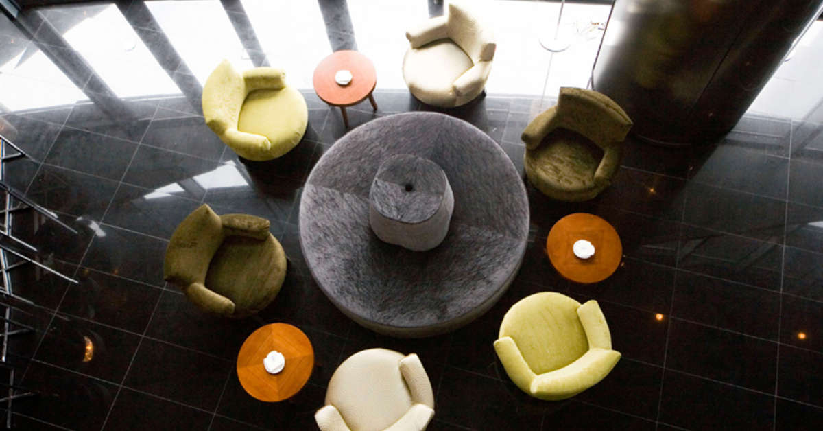Een foto van het interieur van Eurostars Madrid Tower Hotel